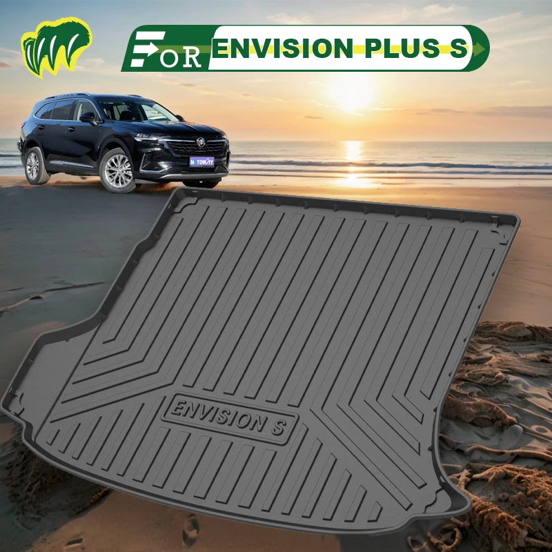 

For Buick ENVISION PLUS S 18 21 22 2014-2023 Custom Fit Car Trunk Mat All Season Cargo Mat 3D Shaped Laser Measured Trunk Liners