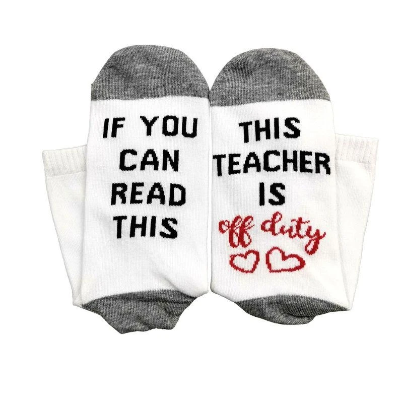 

Nurse Teacher Socks If You Can Read This Funny Hosiery with Words Novelty Holiday Birthday Christmas Gifts 15UB
