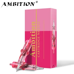 Ambition Pink Tattoo Cartridge Needle 20pcs 1RL 3RL 5RL 0.2mm 0.25mm 0.3mm 0.35mm Round Liner Mix Needle for Tattoo Machine RL/F