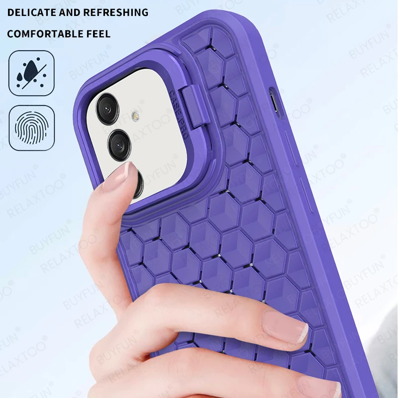 Honeycomb Cooling Case For Samsung Galaxy A55 5G A35 A25 A15 4G A05 A05s Phone Protective Shell Sumsung A 55 35 25 15 05 Sansing