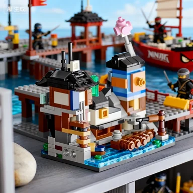 ليجو 40704 فانتوم نينجا ميني كاسل بيير للأولاد والبنات لعبة بناء الألغاز هدية #2