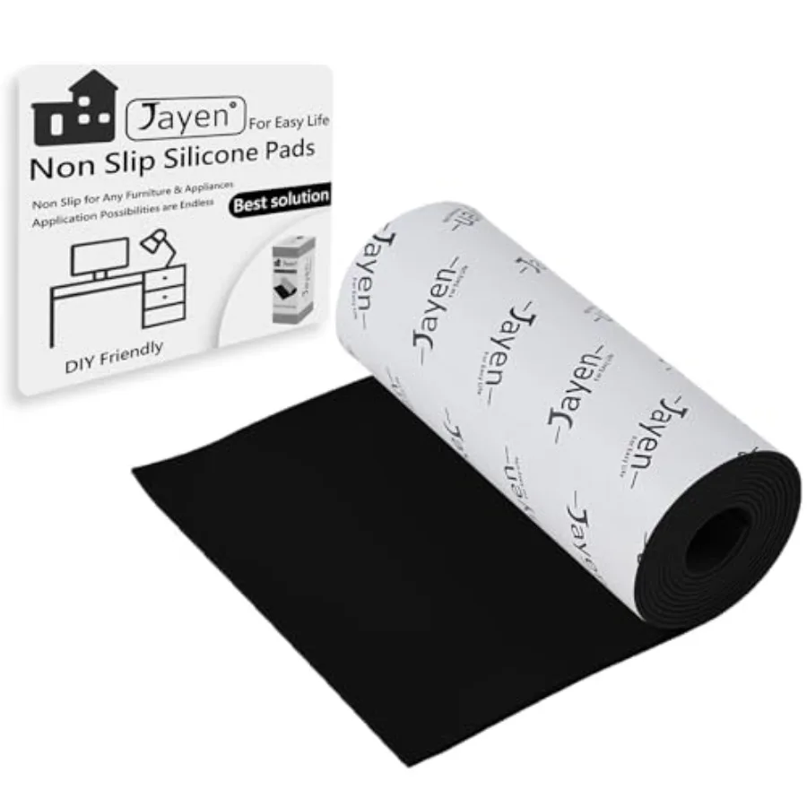 Non Slip Self Adhesive Silicone Cuttable Furniture Pads - 5x40 inch Versatile Non-Slip Silicone Pads for Variety of Objects, Ap
