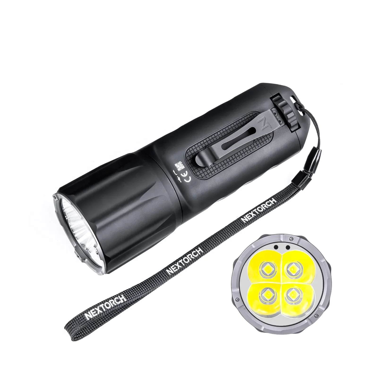 Super powerful  4 Led TA31 10000 lumen IPX8 self defense torch 380 beam distance aluminum alloy search light tactical flashlight