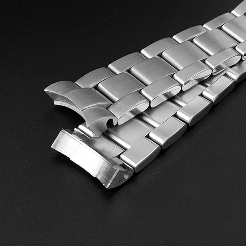 20mm Width 904L Solid Stainless Steel Watch Band Brushed Polished Oyster Bracelet Folding Buckle Glide Lock Clasp FOR RELOX SUB