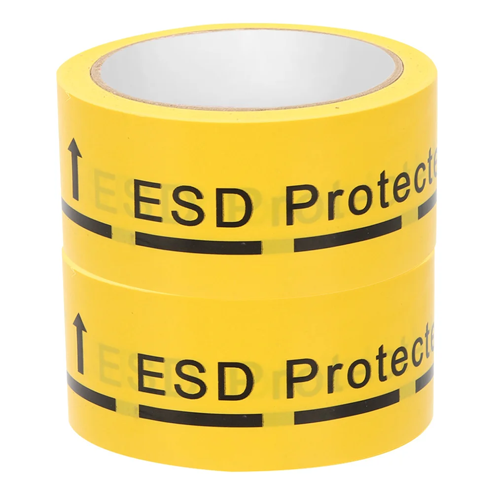 

2pcs Anti Static Warning Tape Caution Adhesive Decal Safety Sign Labels Strong Adhesion Material Wide Application