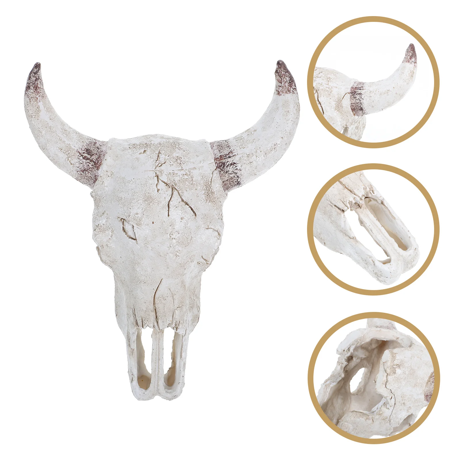 

Multifunctional Tank Decor Cattle Resin Hideouts For Geckos Easy Cleaning Desert Terrarium Fish Aquarium Skulls Decorations