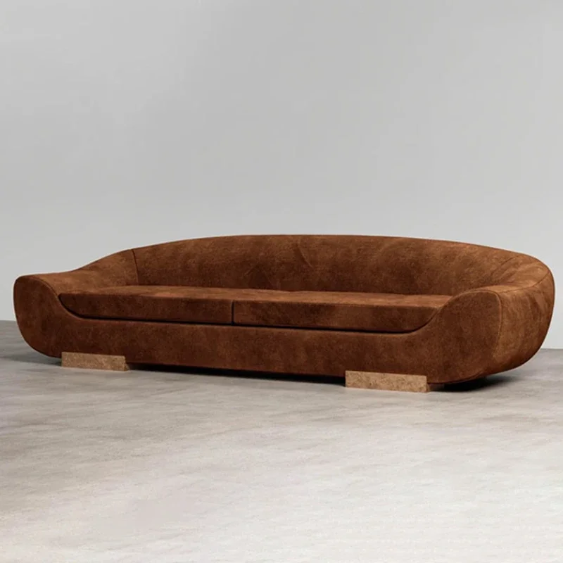 Nordic medieval style home hotel reception and rest area in-line layout fabric sofa French niche retro new style