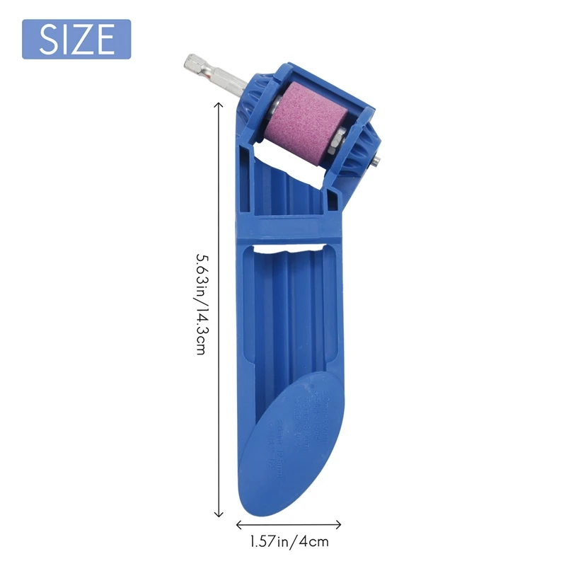 ABRE-2 Set Drill Bit Sharpener Portable Diamond Drill Bit Sharpening Tool Corundum Grinding Wheel For Iron-Based Drill Bits