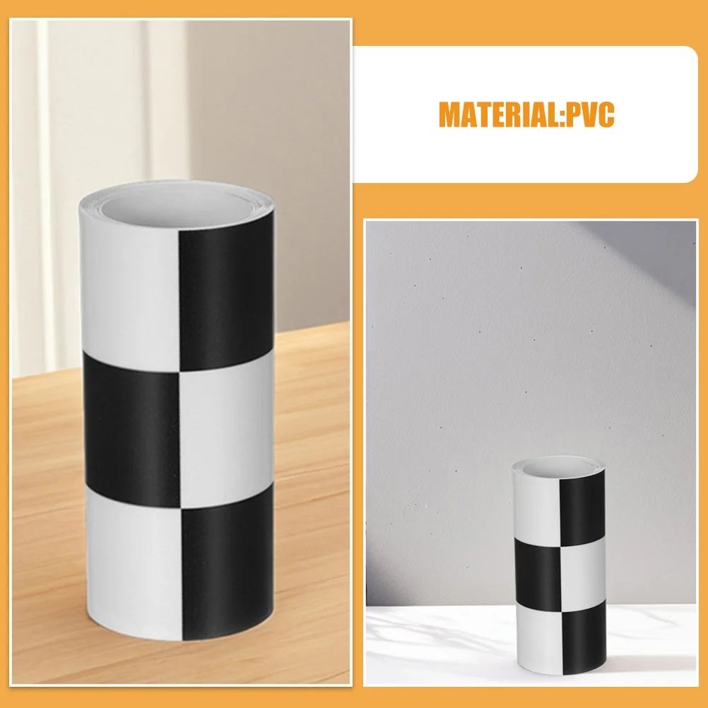 Waterproof Checkered Flag Peel and Stick Wallpaper 4 Rolls Black White Paper for Bathroom Easy Installation