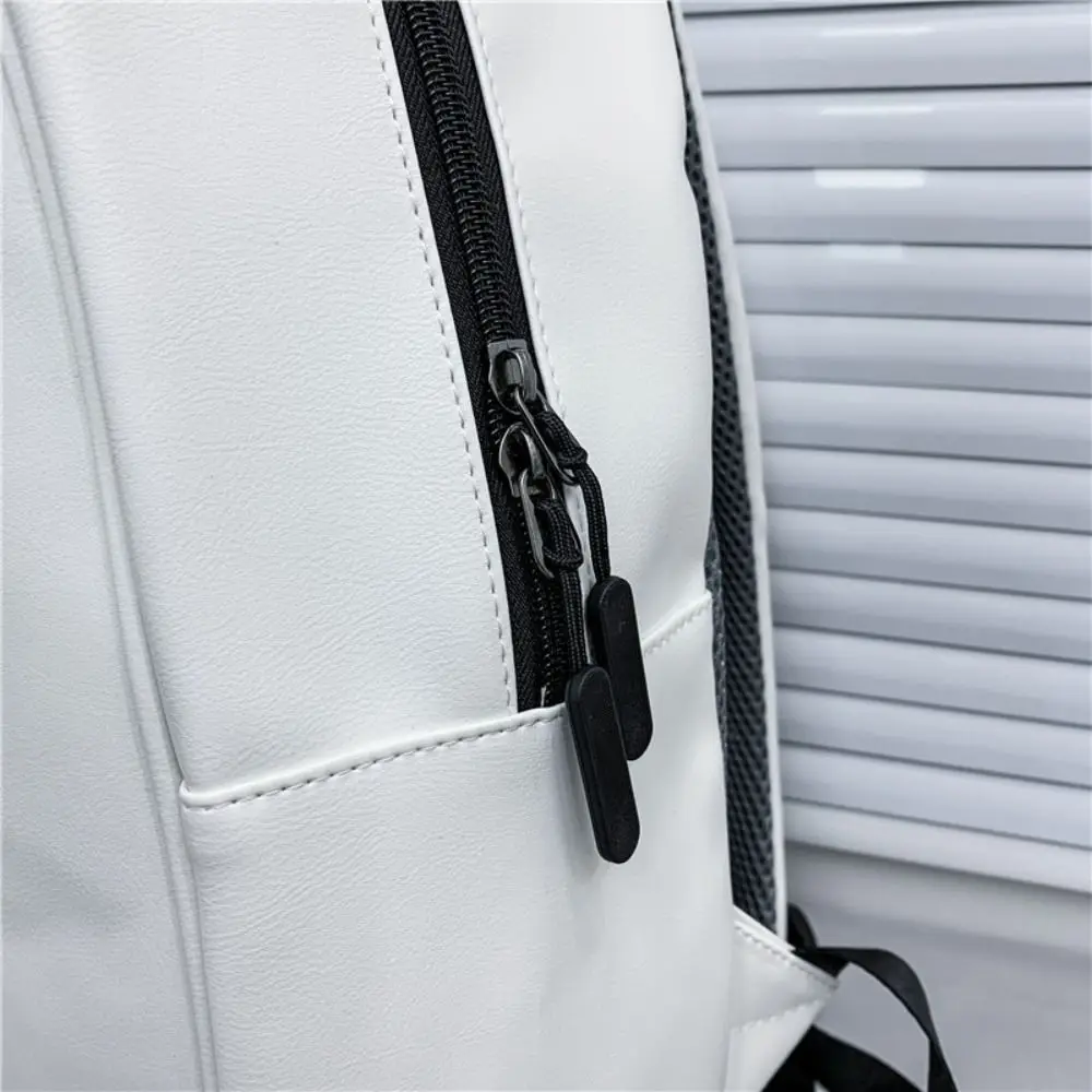 ポータブル Pu レザーゴーストバックパック原宿スタイルスクールバッグ学生ブックバッグ収納袋大容量ショルダーバッグ学校