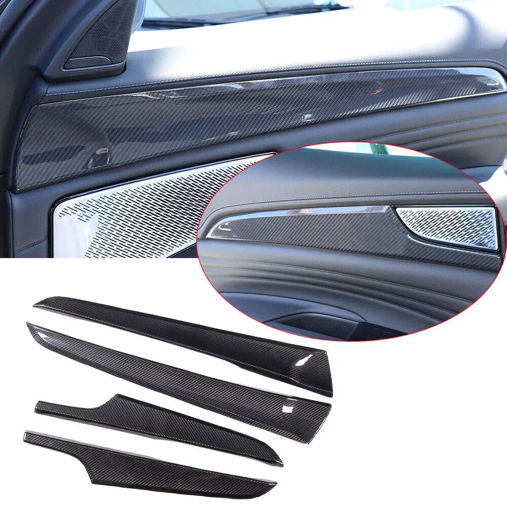 

Real Carbon Fiber Interior Door Panel Decorative Cover Trim For Maserati Grecale 2022-2024