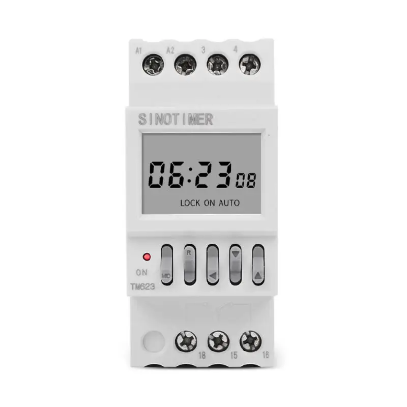 TM623 220V Programmable Astronomical for Time with Longitude Display DIN Timer Controller for Home