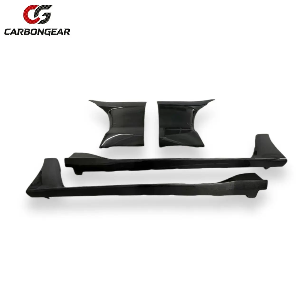 For Toyota Supra GR A90 A91 Mk5 2020+AD-V2 Style Dry Carbon Fiber Side Bumper Side Skirt Splitter Fender Body Kits