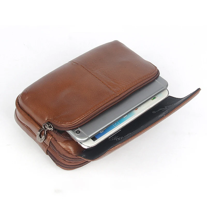 Men Clutch Wallet Wrist Handy Bag Genuine Leather Fashion Casual Real Cowhide Male Cell/Mobile Phone Case Money Belt Bag Purse