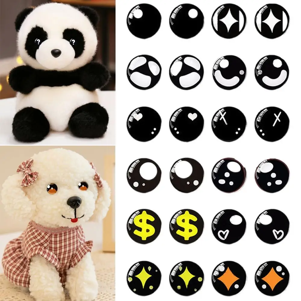 20pcs/10pairs 6mm-20mm Crystal Plastic Glitter Crystal Dolls Eyes Crafts Eyes DIY Tools DIY Doll Accessories