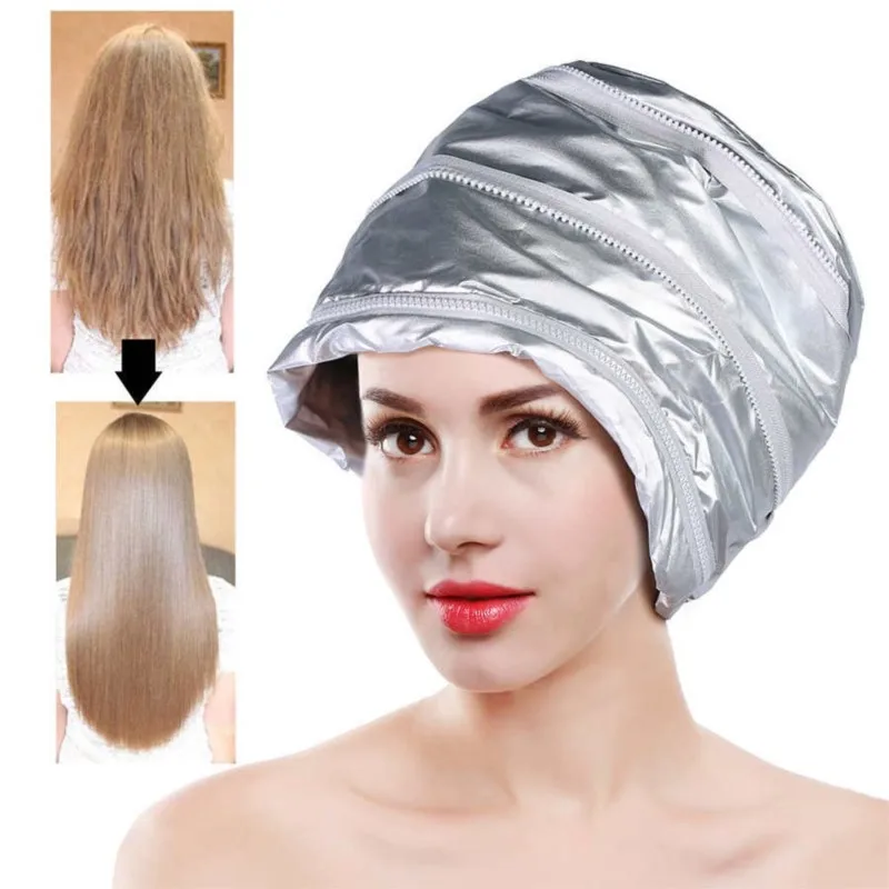 

3-ступенчатая электрическая отпариватель для волос, уход за волосами, нагревательная шапка, сушилки для домашнего салона, масло, термообработка, шапочка для волос, спа, питательная вилка европейского стандарта