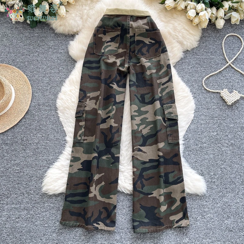 New Women's Camouflage Cargo J - Women'S Fashion Utility Pants ulasan dan harga