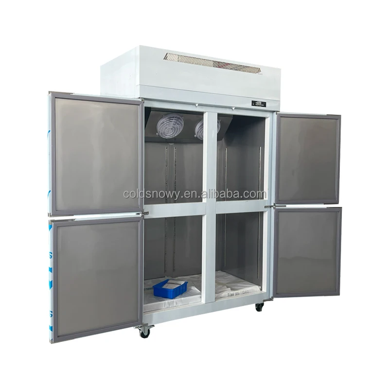 Air Cooling 4 Door Upright Commerical No Frost Upright Freezer Kitchen Upright Freezer Refrigerator Factory Price