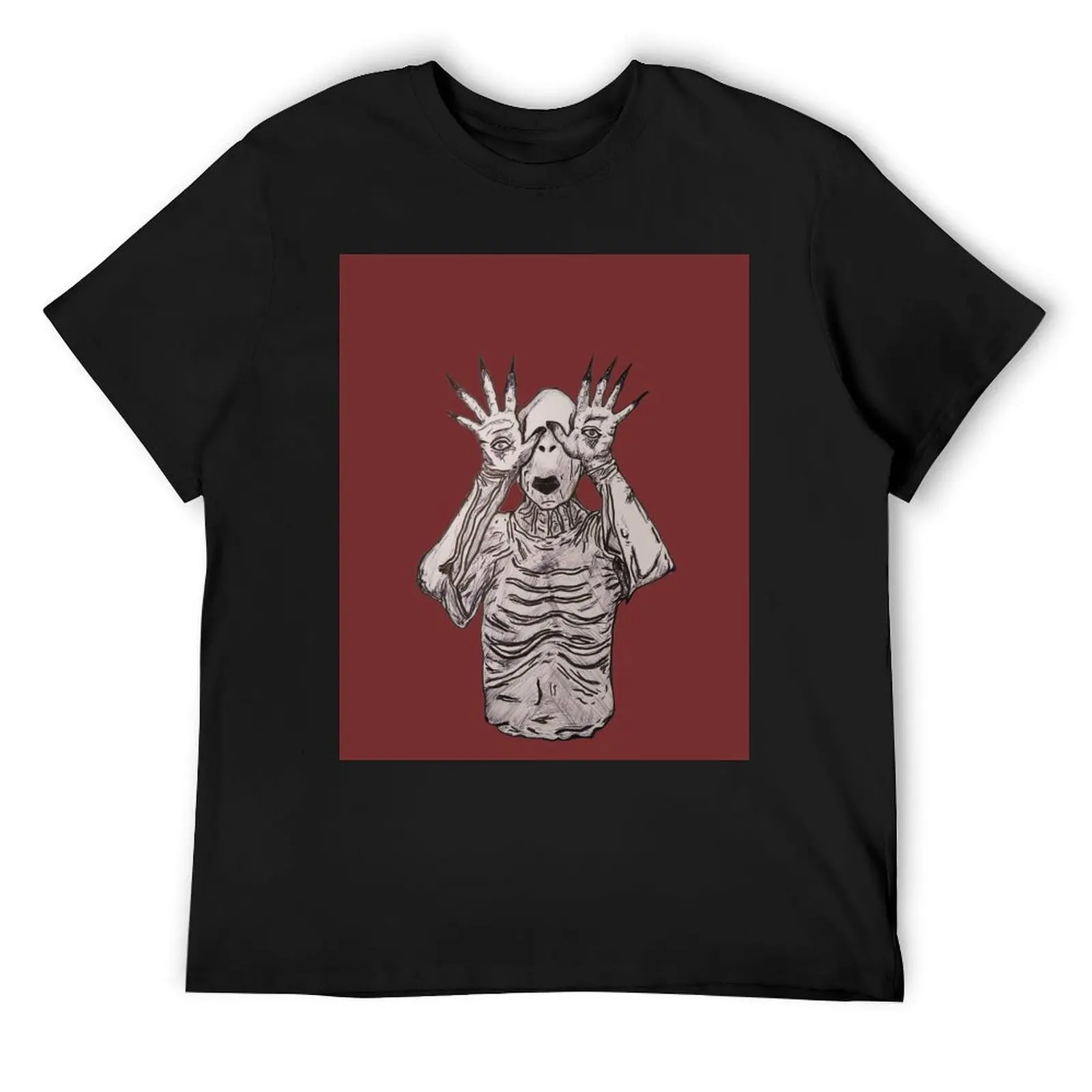 Pale man from Pans Labyrinth ink illustration T-Shirt
