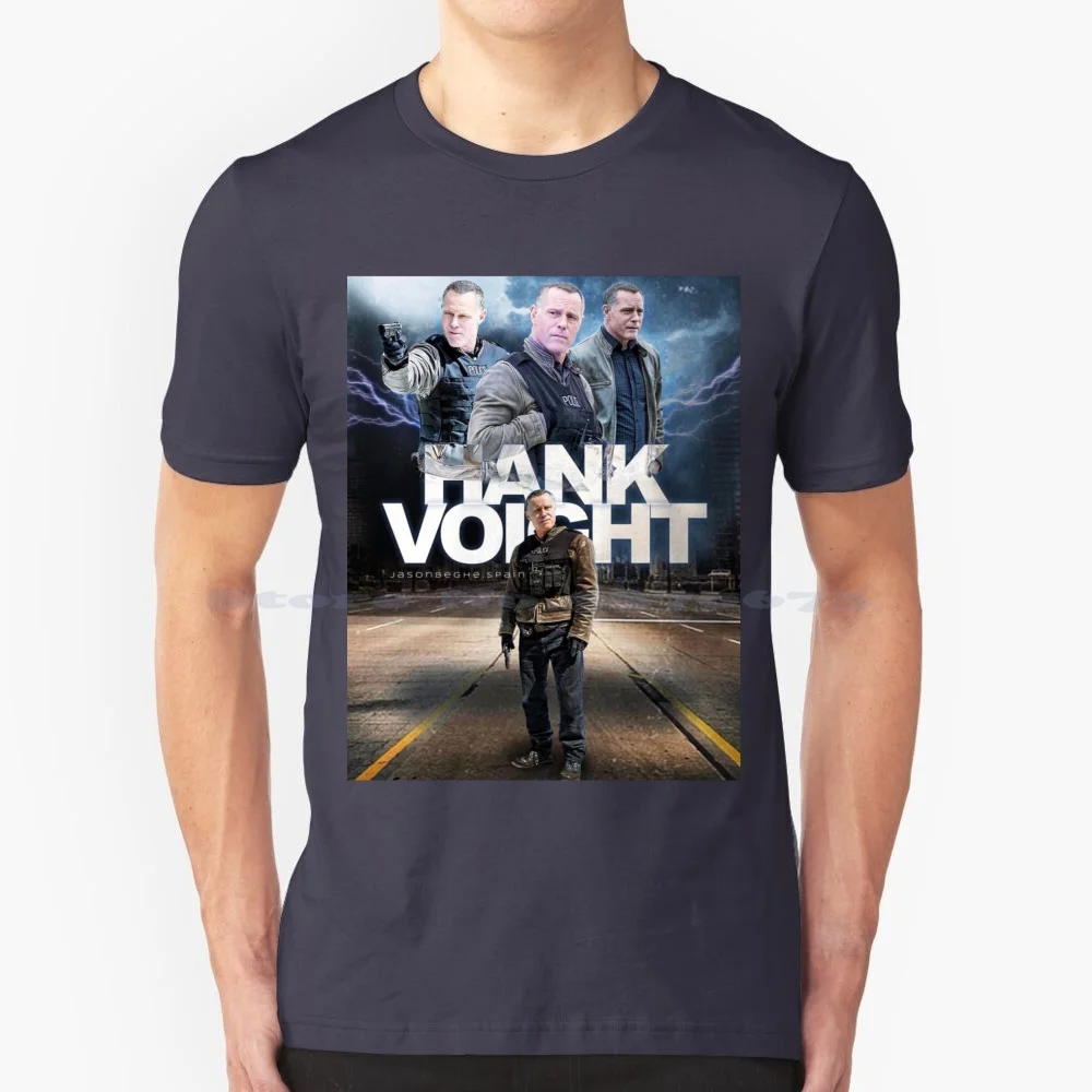 Jason Beghe Hank Voight Poster Art T Shirt 100% Cotton Tee Jason Beghe Hank Voight Art Best Selling Trending 80s Trending 90s