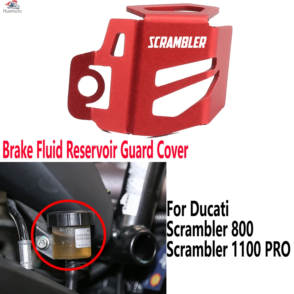 

New For Ducati Scrambler 800 1100 Pro Motorcycle Accessories Rear Brake Reservoir Oil Cup Cap Cover Guard Protection