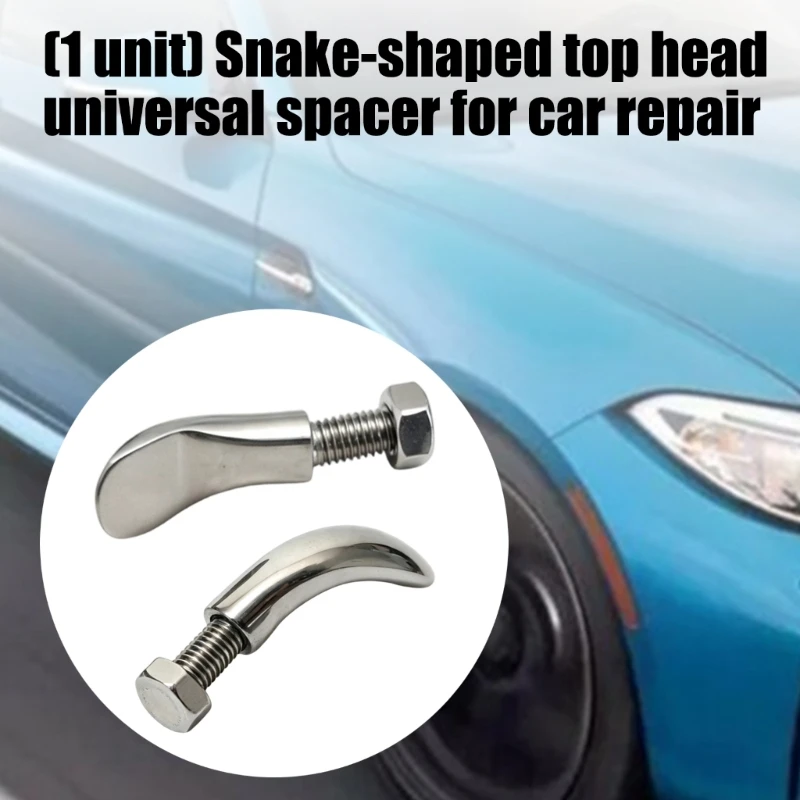 Metal Replacement Head Pair with 8Mm Threaded Base, 2 Piece Dents Removal Rod Attachment Set for Panel Line Reach, Narrow Area