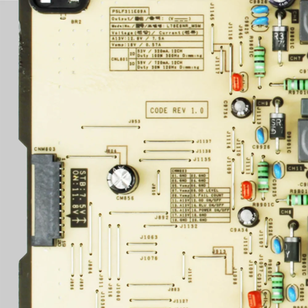 لوحة إمداد الطاقة للتلفزيون ، LED ، PSLF311E09A ، l78e8nrmmsm ، UN75MU8000FXZA ، UN82MU8000FXZA ، UN75MU8000FXZA ، UN82MU800DFXZA