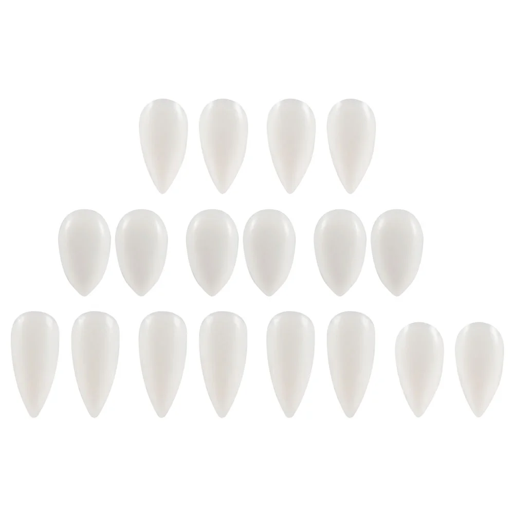 9 Pairs Fake Fangs For Halloween Party Realistic Teeth Artificial Dentures Simulation Tooth Vampires