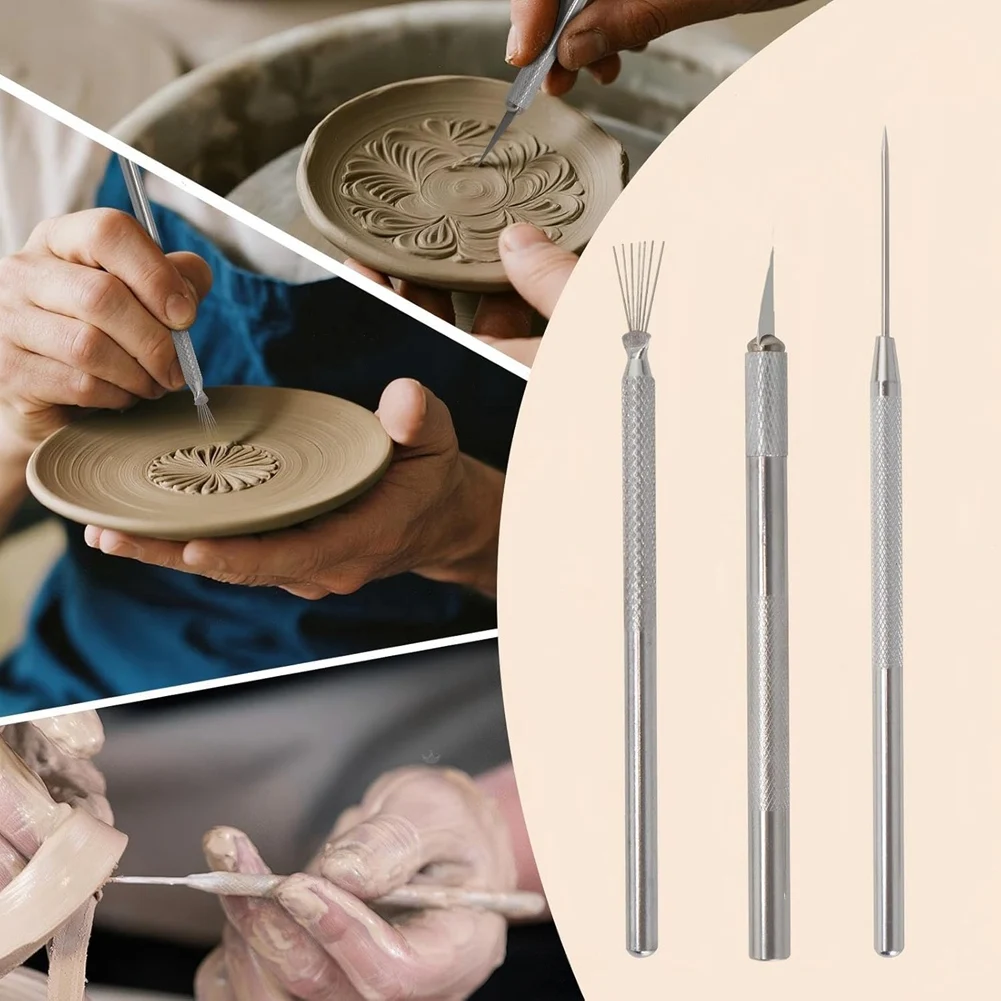 A74U 26 PCS Polymer Clay Tools, Clay Sculpting, Acrylic Roller Pin, Polymer Clay Cutters Dotting Tools, Rectangle Sheet