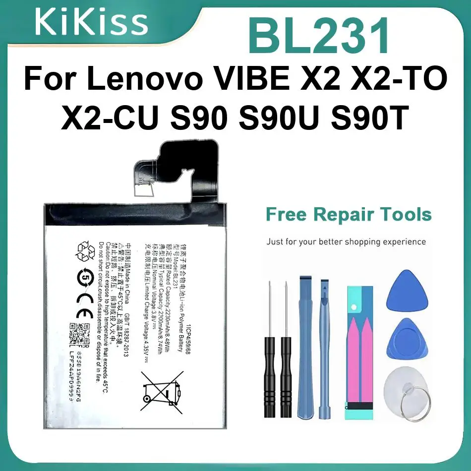 

Аккумуляторы BL231 для Lenovo VIBE X2 X2-TO X2-CU S90 S90U S90T, сменный аккумулятор для мобильного телефона