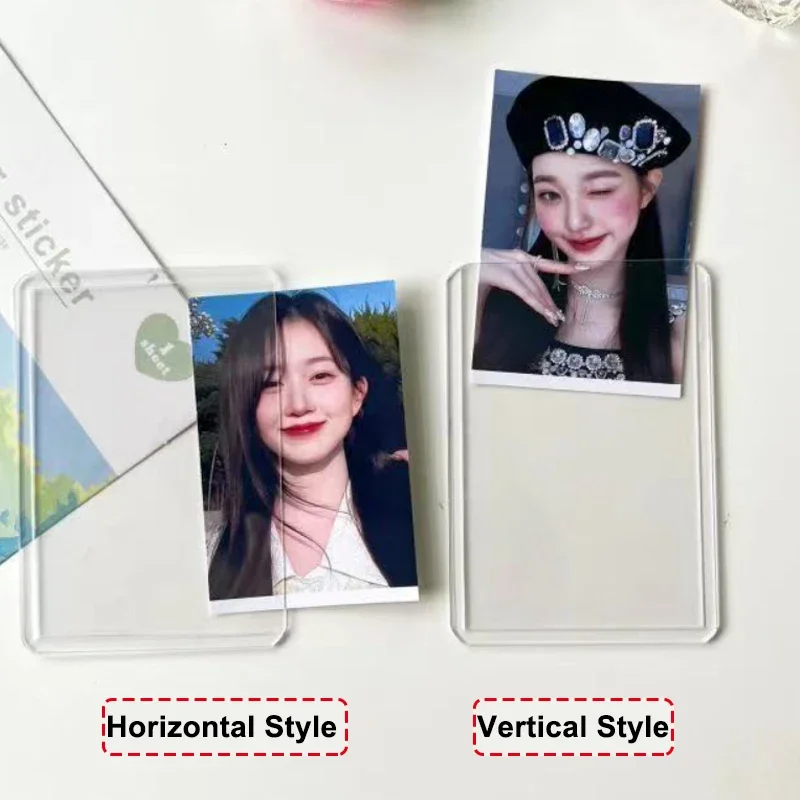 25PCS Transparent PVC Card Sleeves Game Card Hard Plastic Card Sleeves Card Protective Card Holder Trading Cards Case