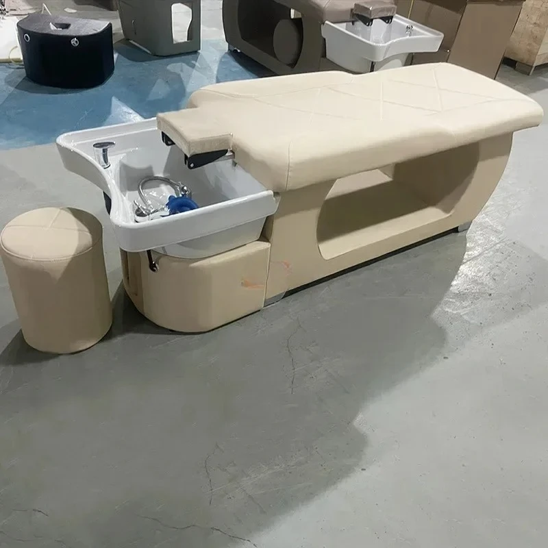 

Thai Shampoo Bed Ceramic Basin Constant Temperature Water Circulation Fumigation Sleeve Treatment Bed