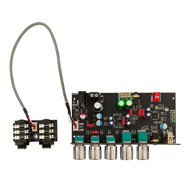 

Плата реверберации CLCU DAM H2 для караоке, изолированный малошумный предусилитель-эффектор, декодер для микрофона, Bluetooth и USB-накопителей