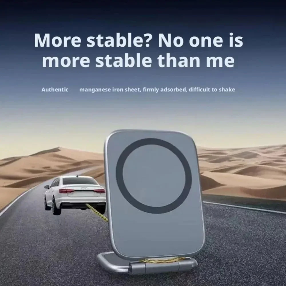 Auto-Handyhalterung Ultradünner Faltbarer Magnetischer Handyhalter Universeller GPS-Stützhalter für iPhone 16 Samsung Xiaomi