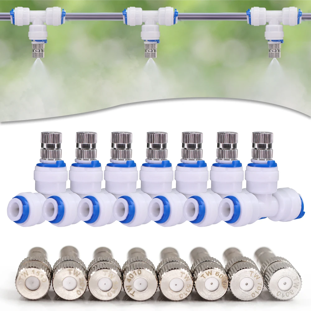 5 szt. Niskociśnieniowy dysze rozpylające rozpylacz do drobnego rozpylania z filtrem wsuwkowym układ chłodzenia