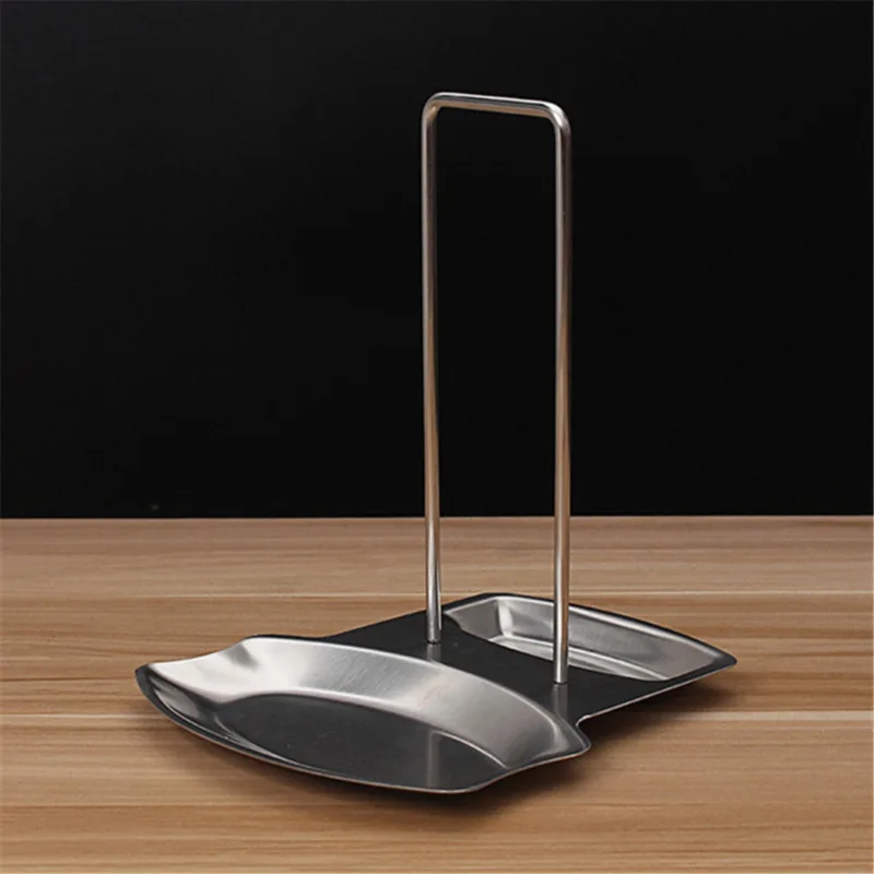 Stainless Steel Pot Lid Rack Detachable Pan Cover Shelf Kitchen Multifunctional Spatula Holder Spoon Stand Kitchen Accessories