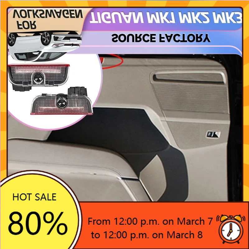 

Горячие для VOLKSWAGEN VW Стайлинговые молдинги Горячие антенны Светодиодный проектор двери автомобиля Ghost Shadow Добро пожаловать Свет Аксессуары для VW Tiguan