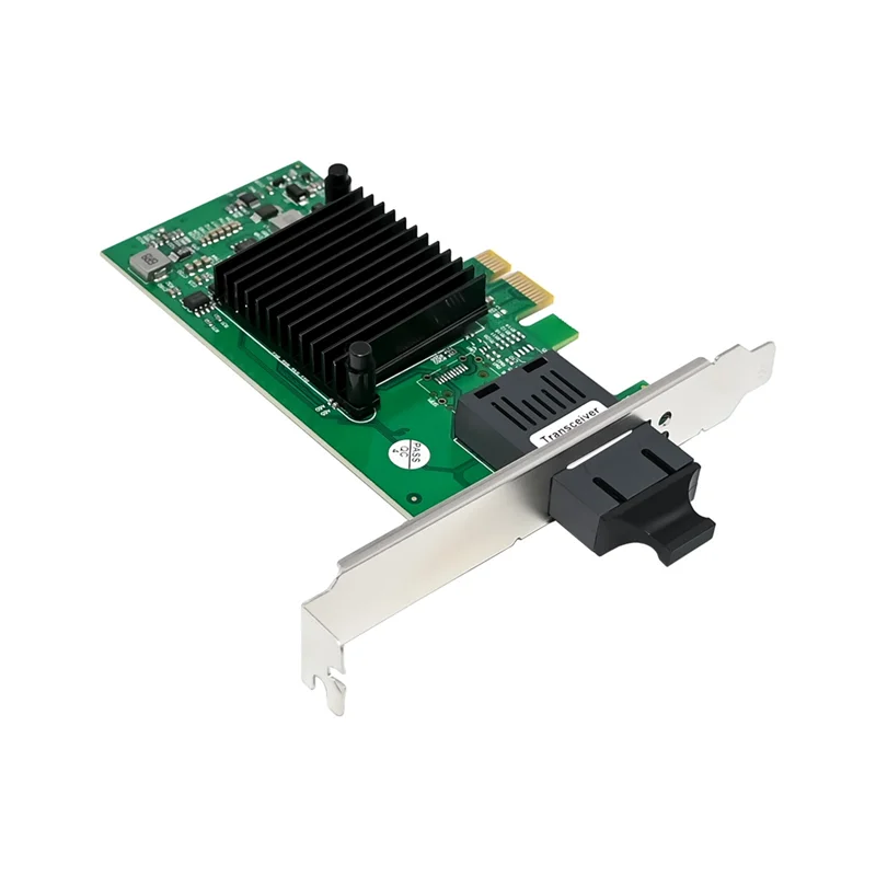 Гигабитная оптоволоконная сетевая карта Pcie X1 82576-F1 Однопортовая оптоволоконная гигабитная сетевая карта SC для набора микросхем 82580 NIC-AAAE