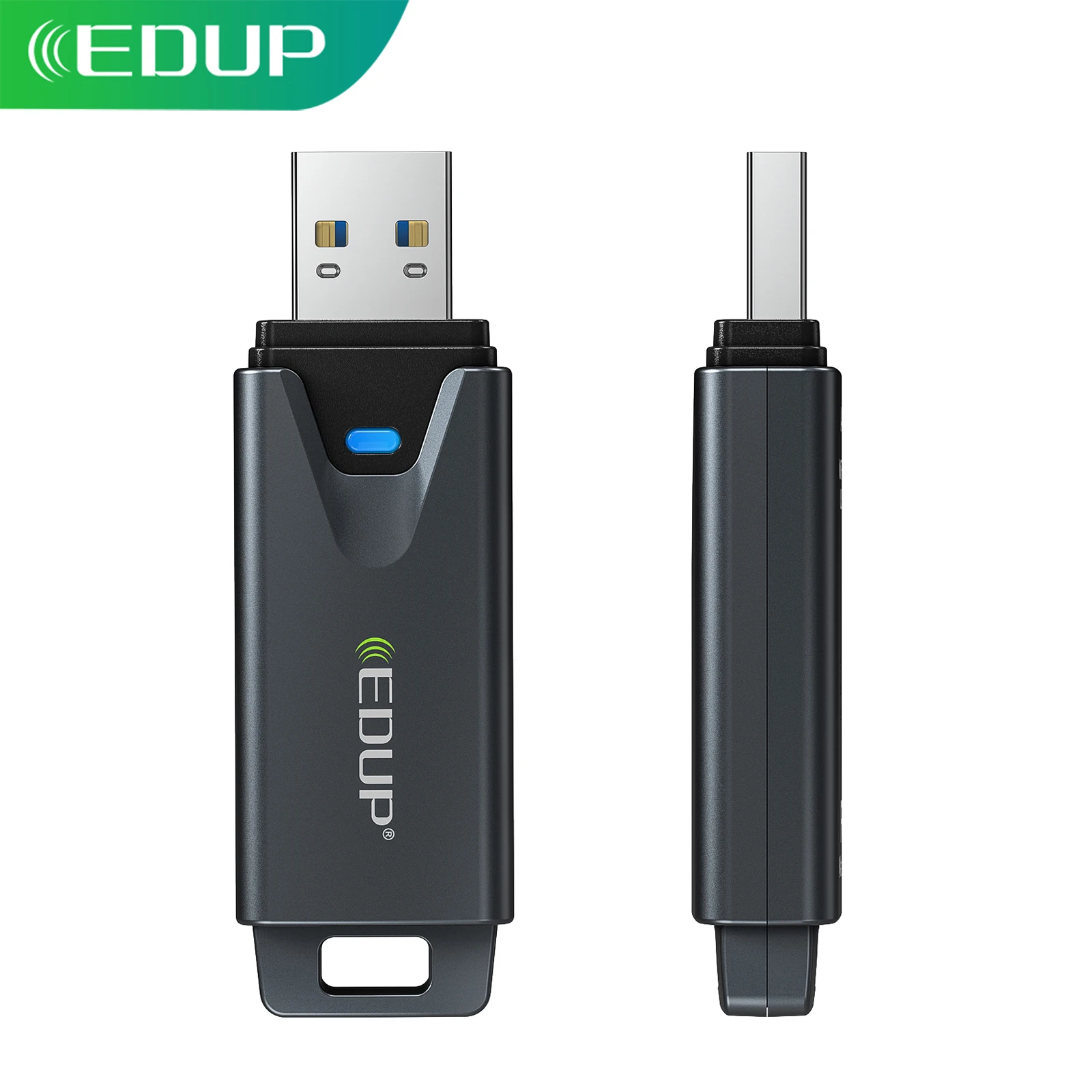 EDUP AX1678 Mini WiFi 6E USB Adapter AXE3000 Tri Band 2.4G 5G 6G 3Gbps MTK7921AU Chipset Integrated Antenna For Linux Win10/11