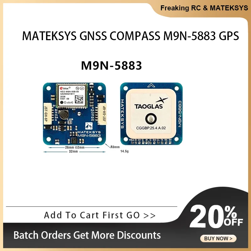 boussole-gnss-mateksys-m9n-5883-gps-pour-drone-fpv-longue-portee