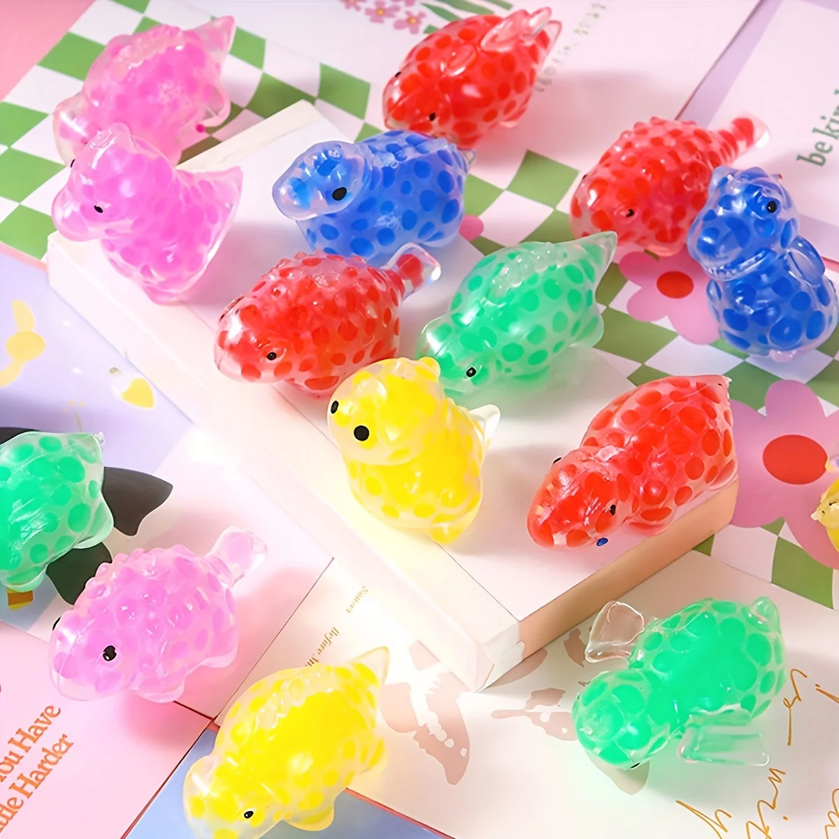 حبة الماء على شكل حيوان اسفنجي - كرة تململ لتخفيف التوتر، أداة لطيفة مضادة للقلق #4