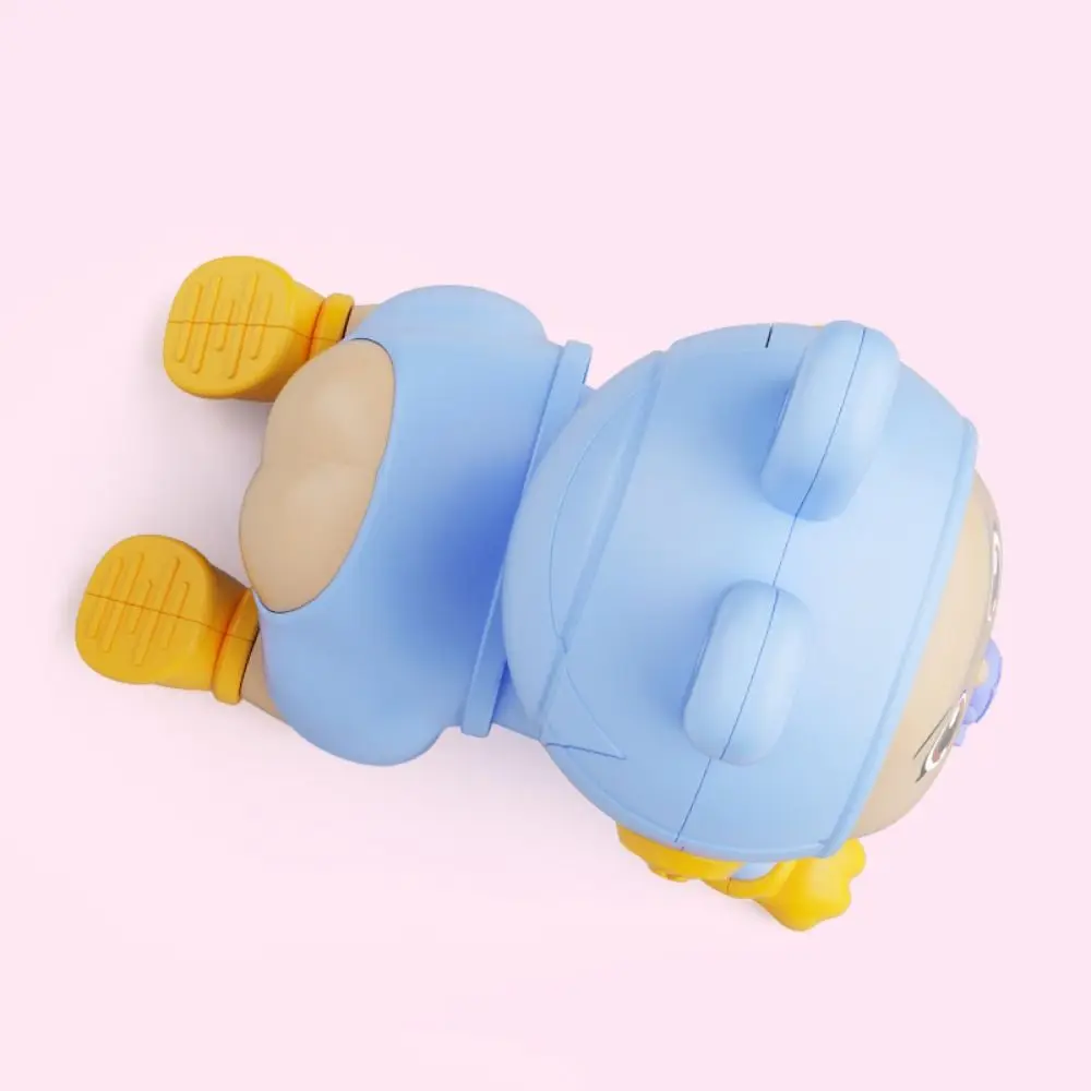 Aprendizaje de pie escalada muñeca eléctrica para gatear caminar escribir nalgas gatear juguetes para bebés con música divertida muñeca para gatear para bebés