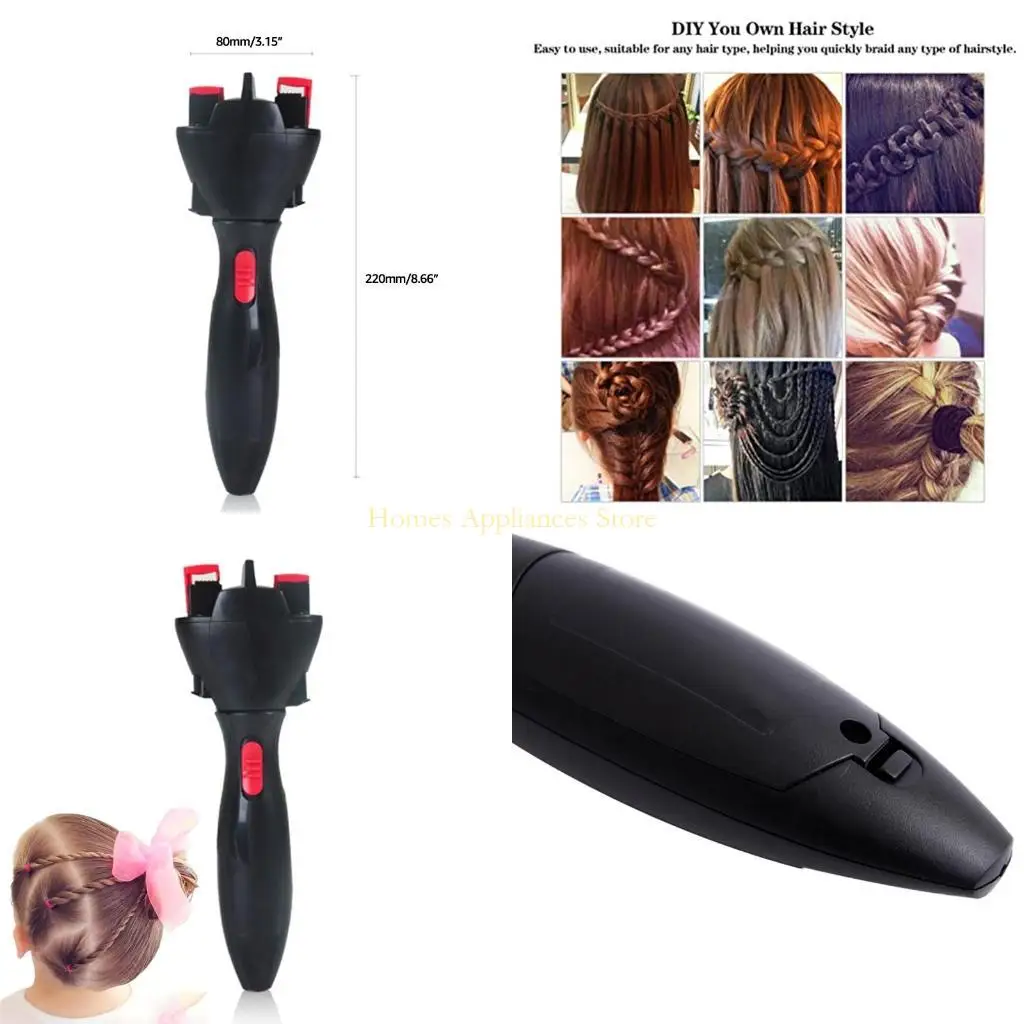 

D0AB Auto Hair Braider Electric Quick Twist Hair Machine для умного инструмента для укладки волос