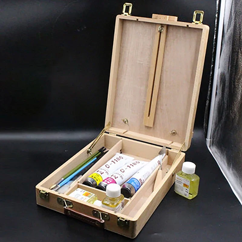 Paint Brushes Organizer Desktop Laptop Box Easel Painting Hardware Accessories Multifunctional Painting Suitcase Art Supplies
