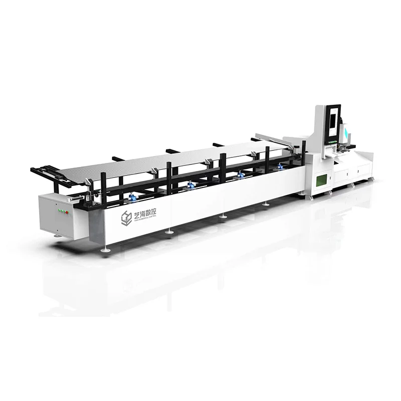 Optic Cnc Fiber PULL TUBE Laser Cutting Machine or laser cutter for Square tubes and round tubes Metal