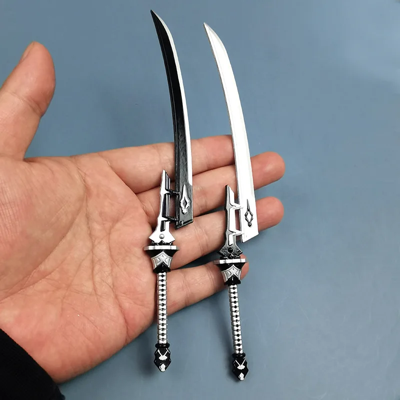 ニーア オートマタ ニーア デュアルブレード 武器モデル ゲーム周辺機器 刀 金属製おもちゃの剣 クリエイティブアクションフィギュア ディスプレイピース 男の子へのギフト