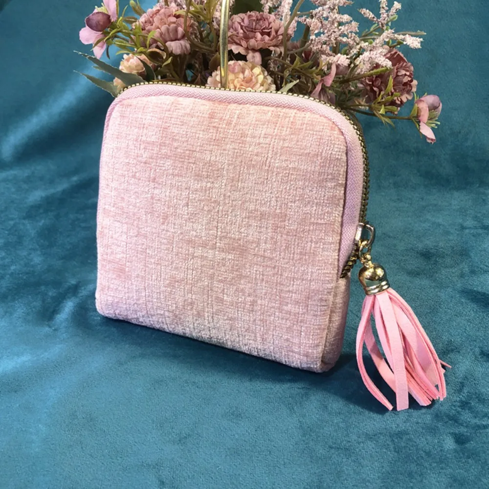 

New Design with Zipper Jewelry Storage Bag Multifunctional Portable Jewelry Organizer Flannel Anti-Scratch Jewelry Bag