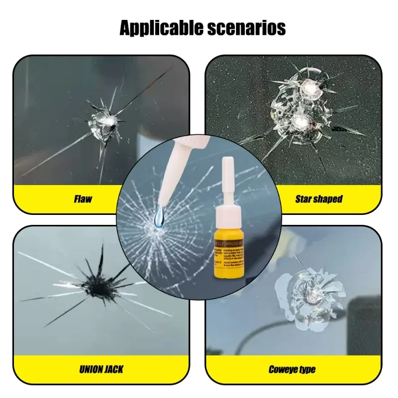 Car Windshield Cracked Repair Tool DIY Car Care Window Glass Repair Kit Glass Curing Glue Auto Glass Scratch Crack Restore Tool