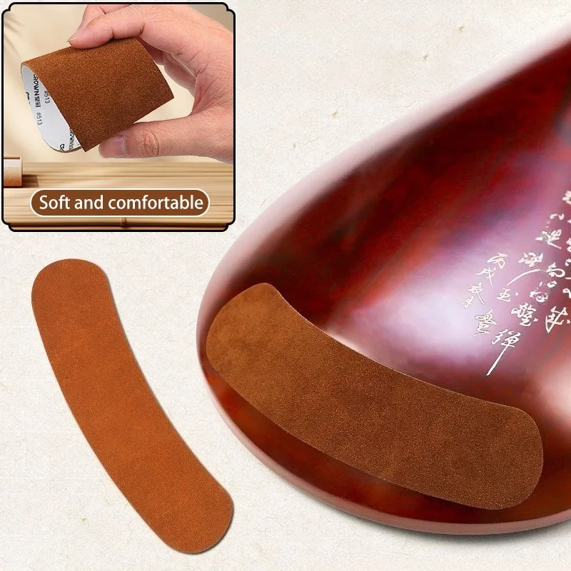 1/3PCS Pipa Anti Skid Pad Cowhide Pipa Anti-skid Sticker Self Adhesive Non-slip Pads Professional Guitar Non-slip Sticker