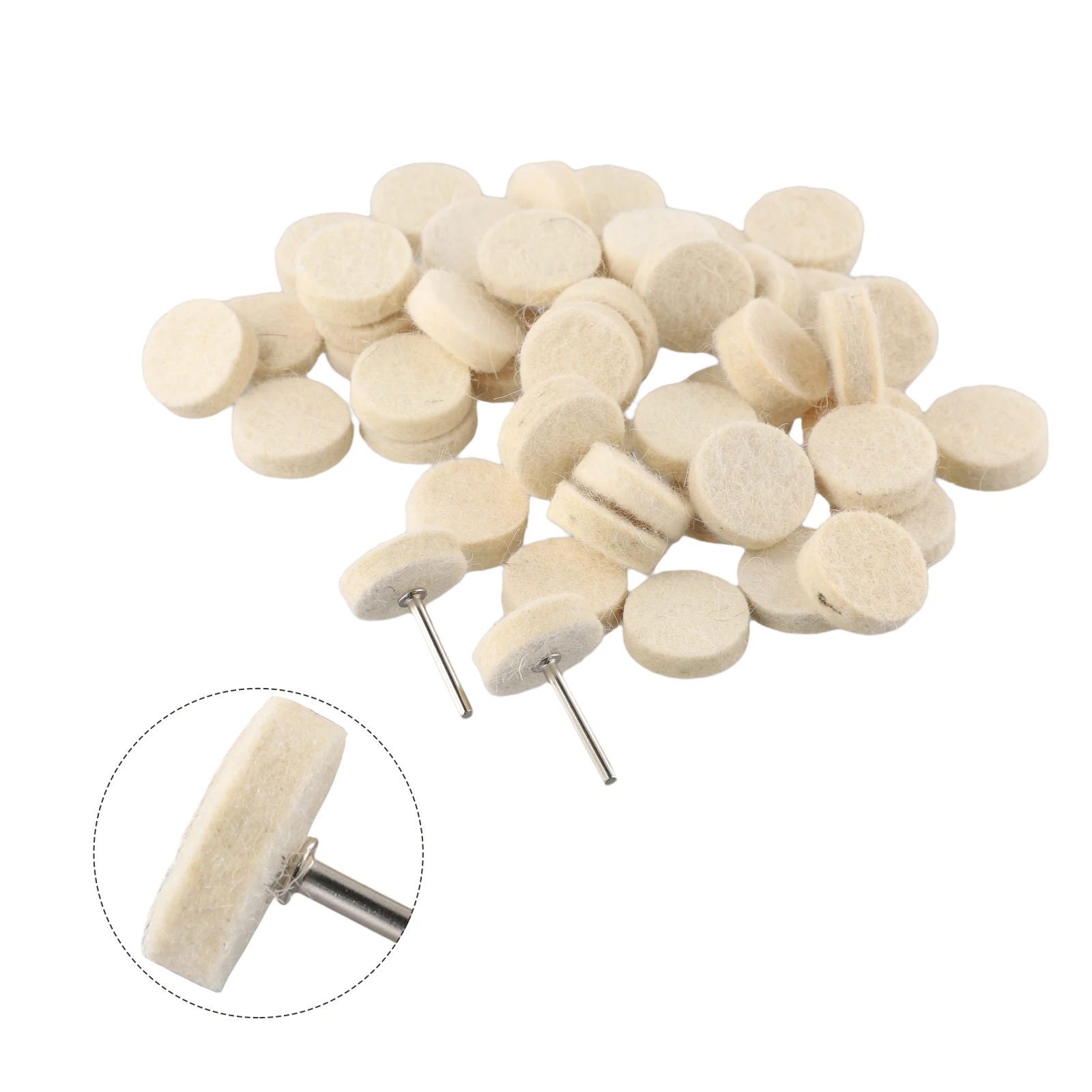 

50 шт. фетровые шерстяные полировальные круги для мощности 1 \\\" X 1/4\\\" 25 мм X 8 мм 2 дрели, аксессуары для электрической шлифовальной машины